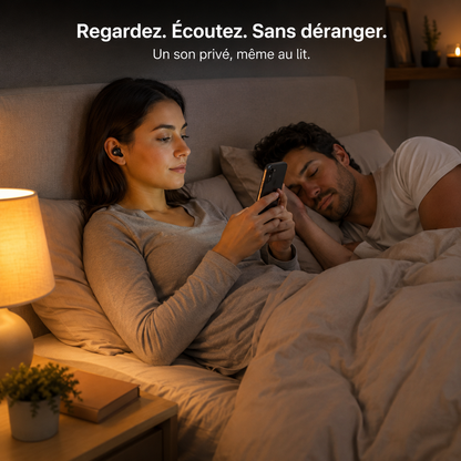 MindPods™ - Les écouteurs invisibles, légers et sans aucune gêne.