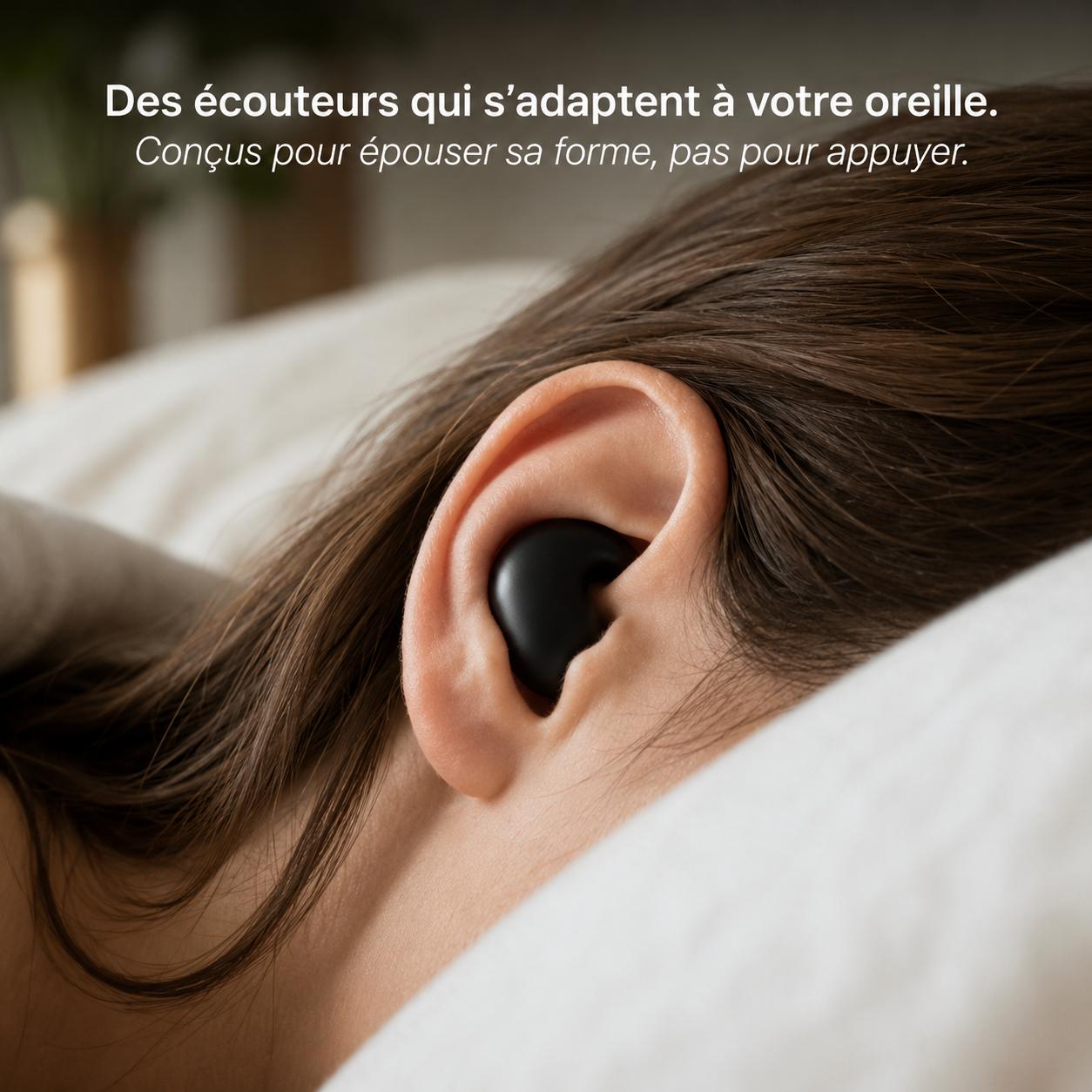MindPods™ - Les écouteurs invisibles, légers et sans aucune gêne.