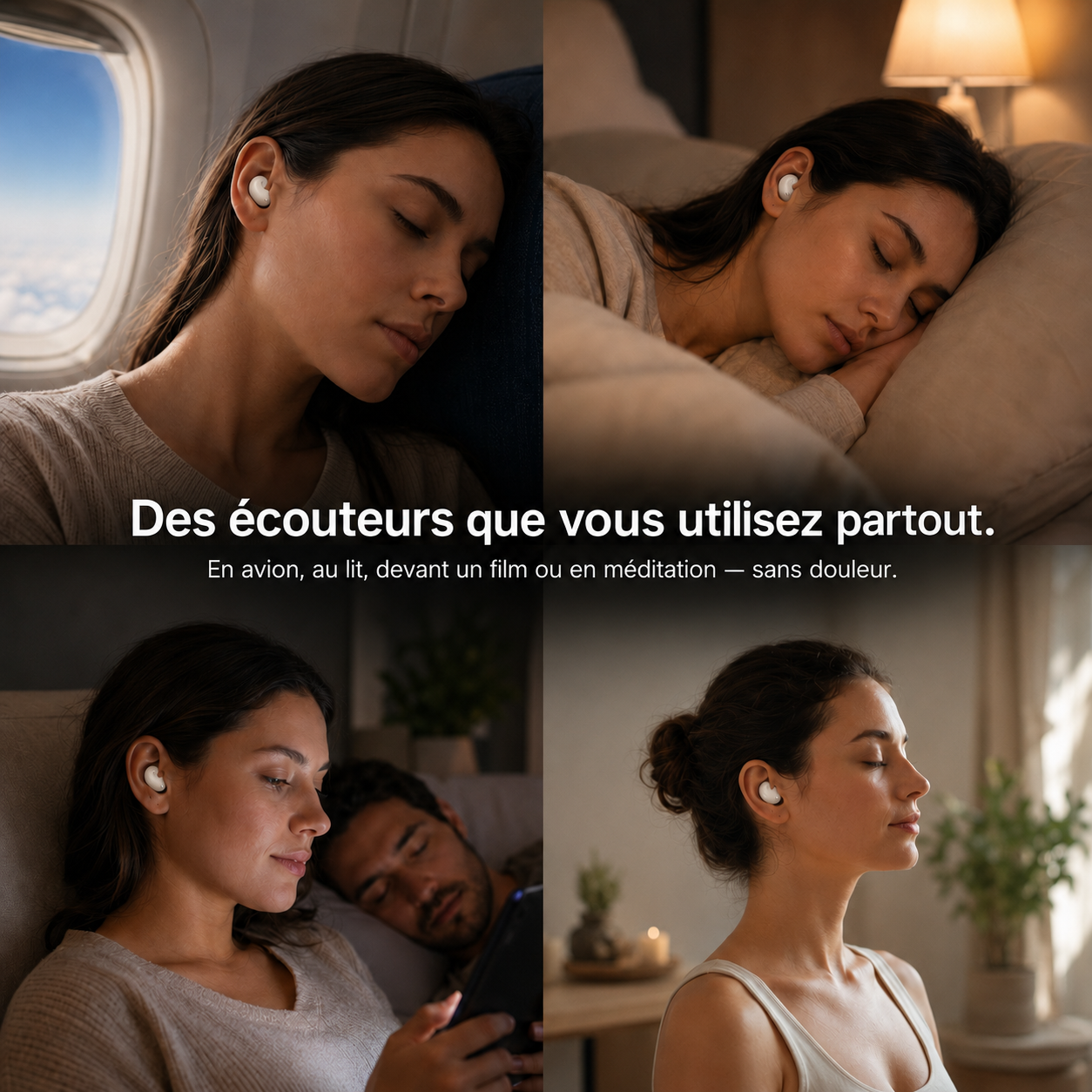 MindPods™ - Les écouteurs invisibles, légers et sans aucune gêne.