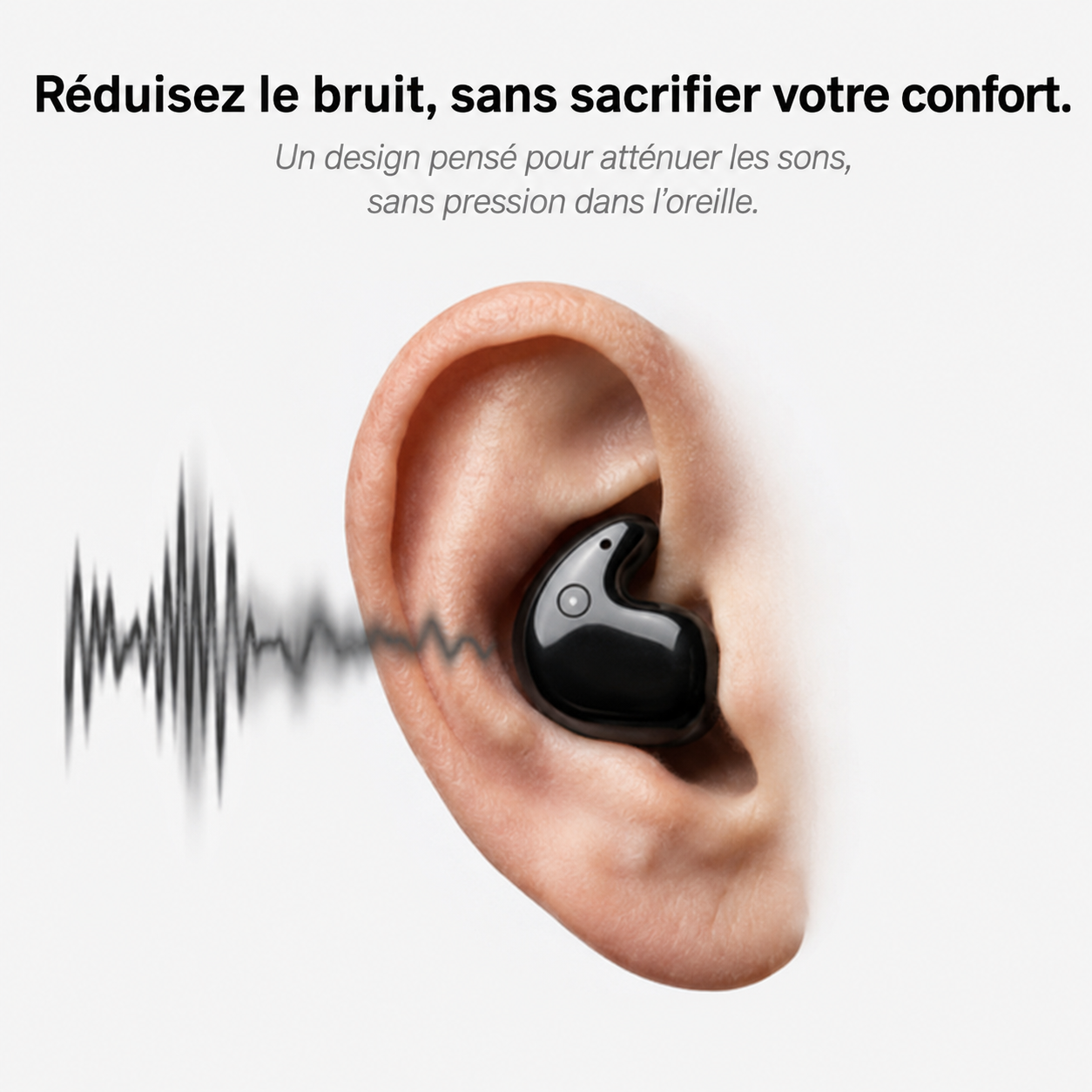MindPods™ - Les écouteurs invisibles, légers et sans aucune gêne.