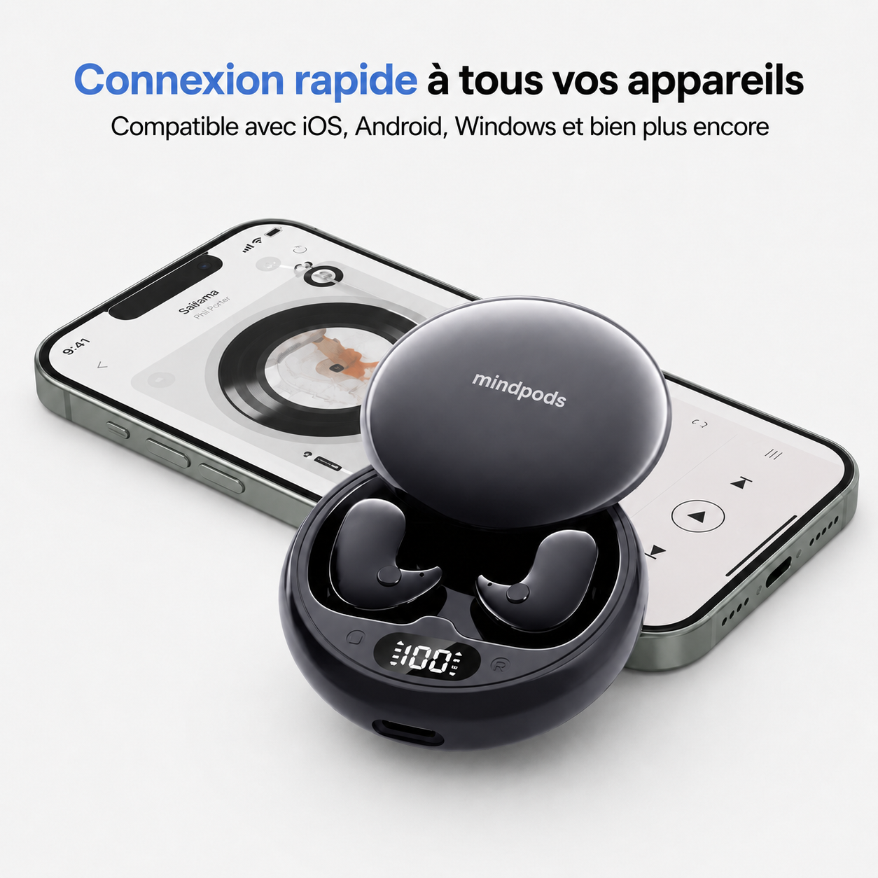 MindPods™ - Les écouteurs invisibles, légers et sans aucune gêne.